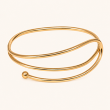Bracelete Espiral Dourado