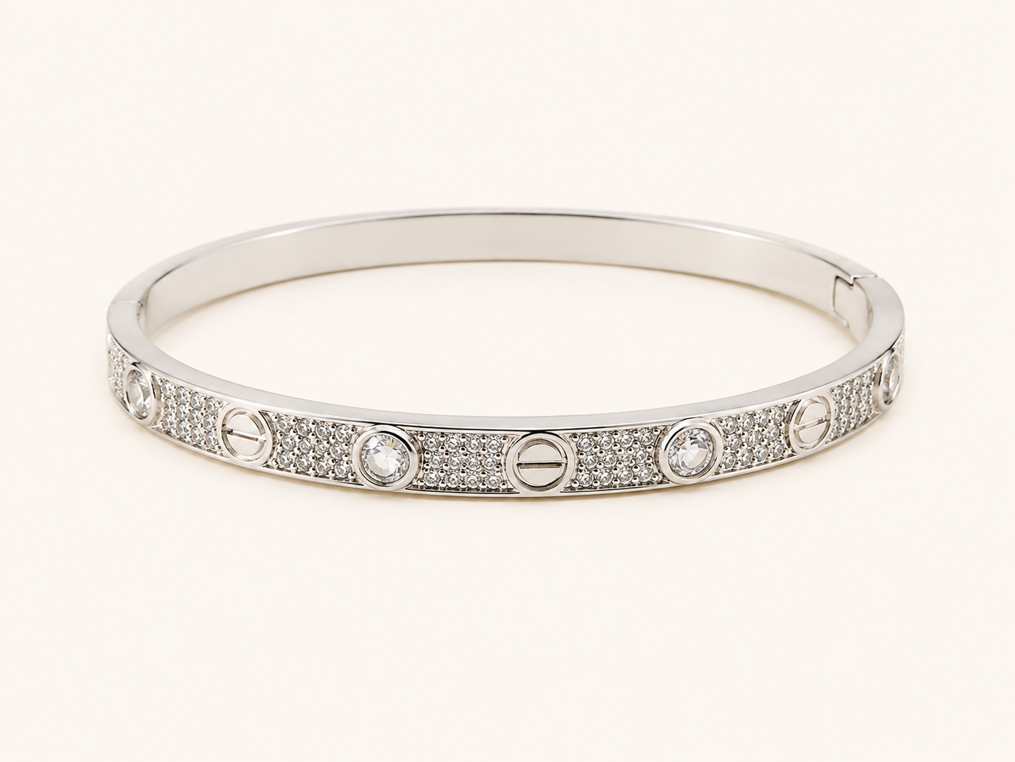 Bracelete Fio Cravejado Zircônia Prata