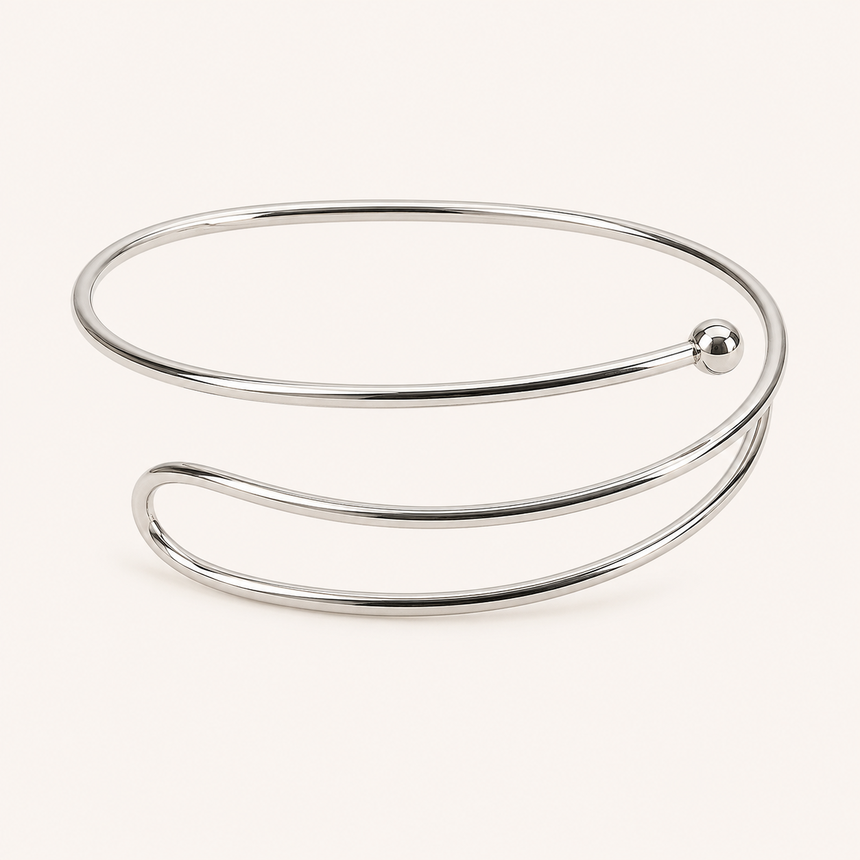 Bracelete Espiral Dourado